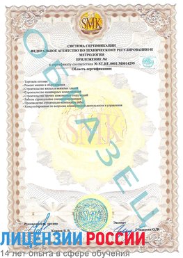 Образец сертификата соответствия (приложение) Грязовец Сертификат ISO 14001